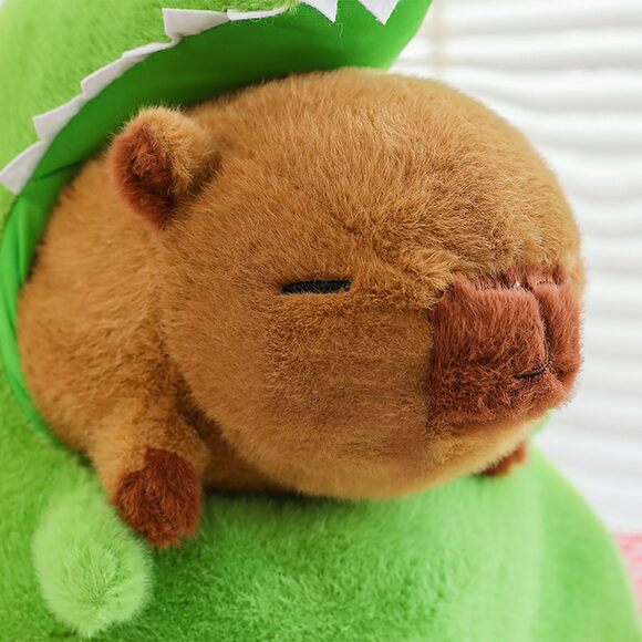 Capybara Plush Crocodile Costume 11.8" Kawaii Stuffed Animal Cute Gift - Picture 7 of 9